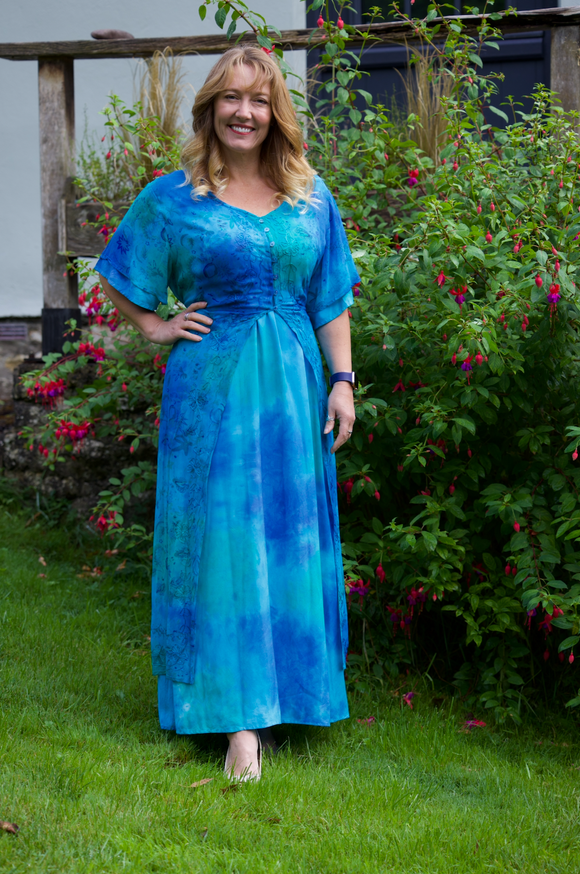 Turquoise plus hot sale size dress