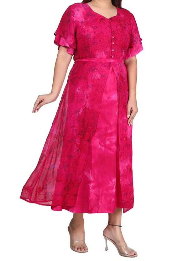 Suzanna Dress Magenta - Hot Pink