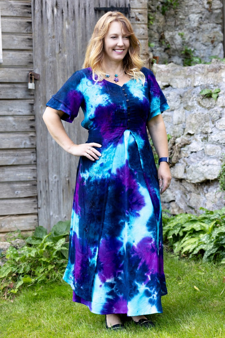 Suzanna Dress - Blue Multi