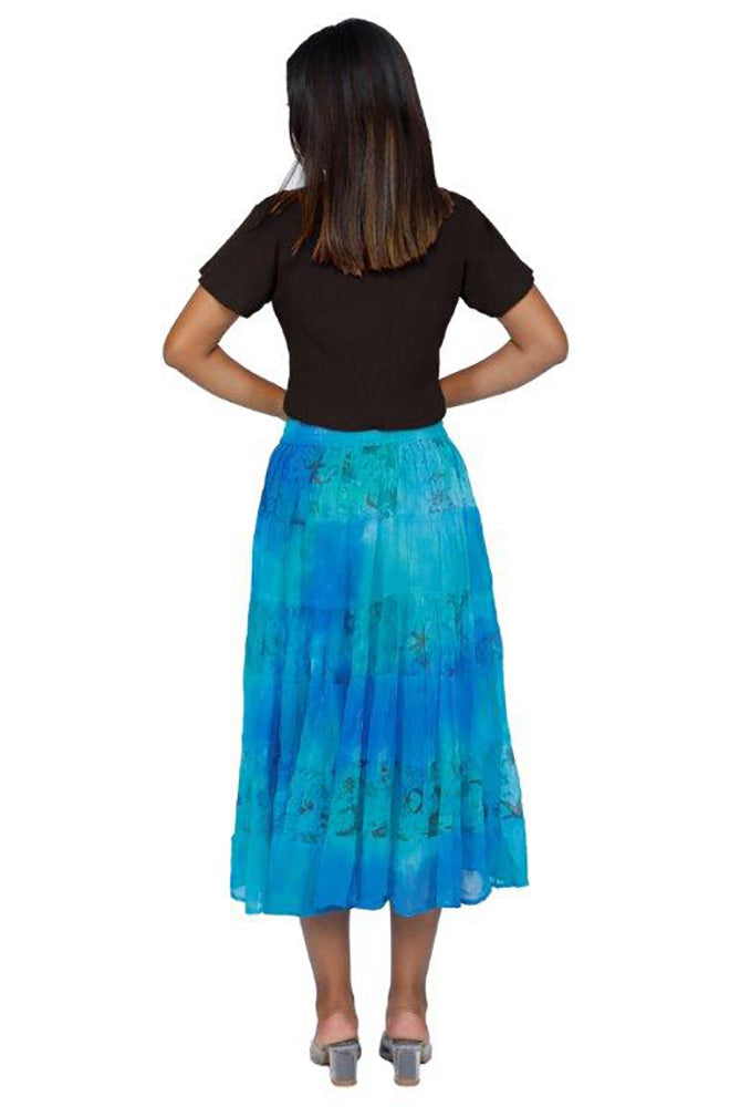 Chiffon Turquoise Skirt