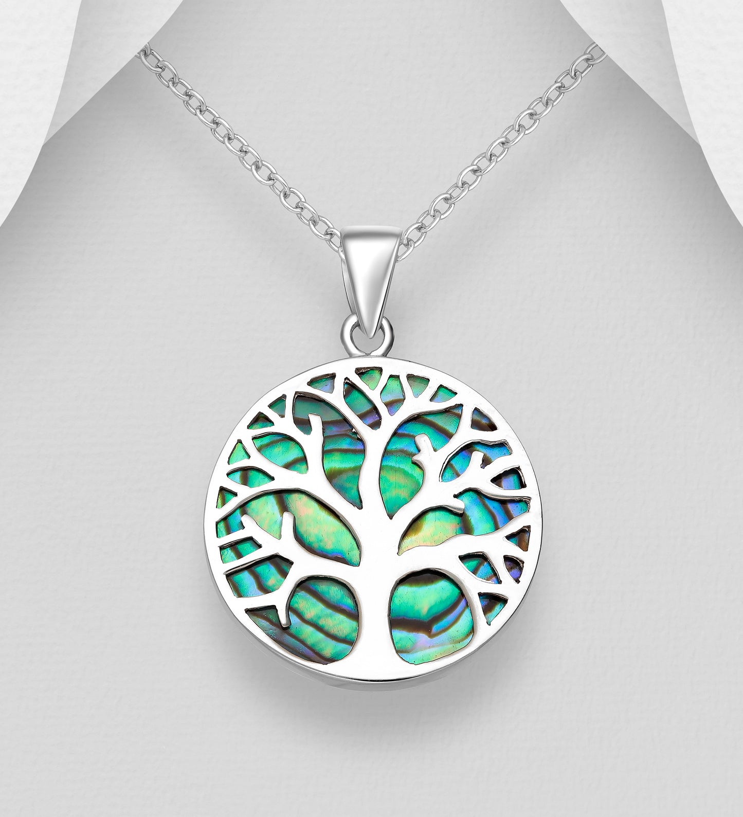 Tree of Life Necklace with Abalone Shell